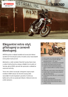 Yamaha XSR700 - brozura 2021 